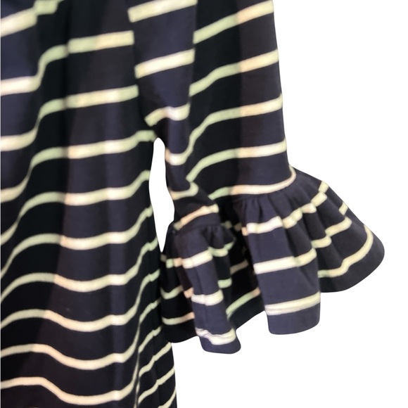 Nautica Navy and White Striped Off-Shoulder Top PTP 15 L 22 - Picture 2 of 2